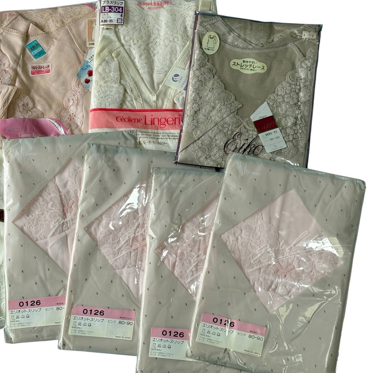 【未使用品】メンズ/レディース インナーウェア まとめ売り PEACE FITランニング V型フレンチ ノースリーブ キャミソール シルク 絹 05_画像9