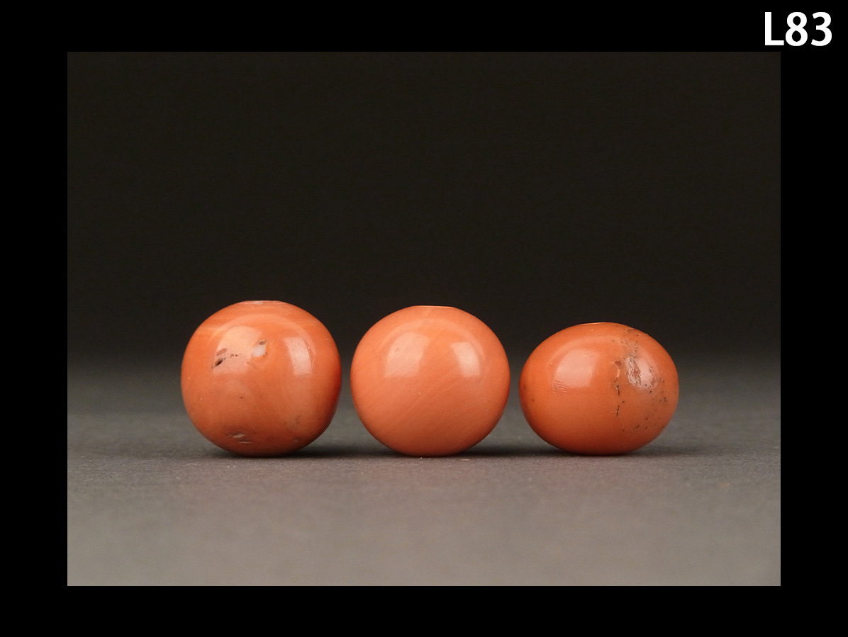 L83*.. шар три шт диаметр примерно 21,0~21,22mm/ натуральный коралл декоративная шпилька . затянуть шар украшение для волос . предмет 