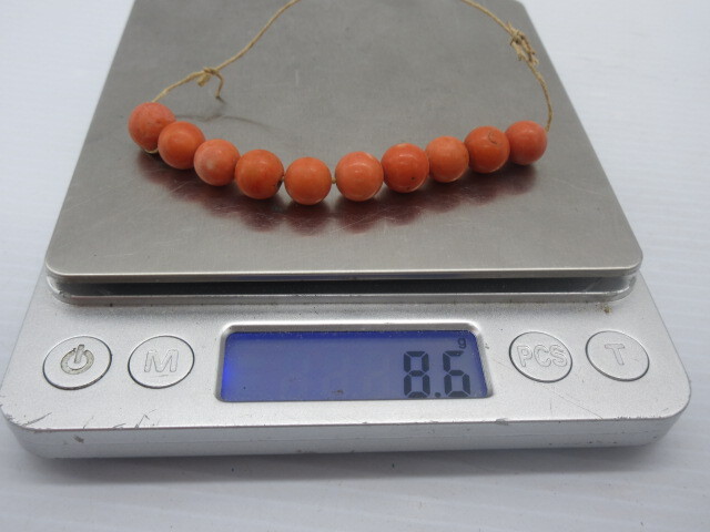  украшения книга@.. времена произведение [ красный .... шар аксессуары 10 полосный шар . декоративная шпилька ] коралл 9mm масса итого 8.6g