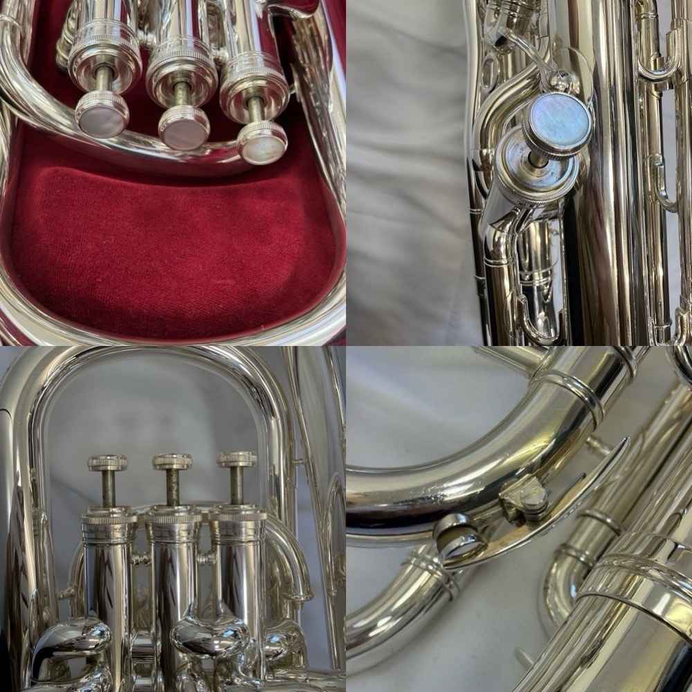 (26976)【美品】 BESSON/ベッソン　BE967　ユーフォニアム　ケース付き　管楽器　楽器　※動作未確認　中古/現状品_画像8