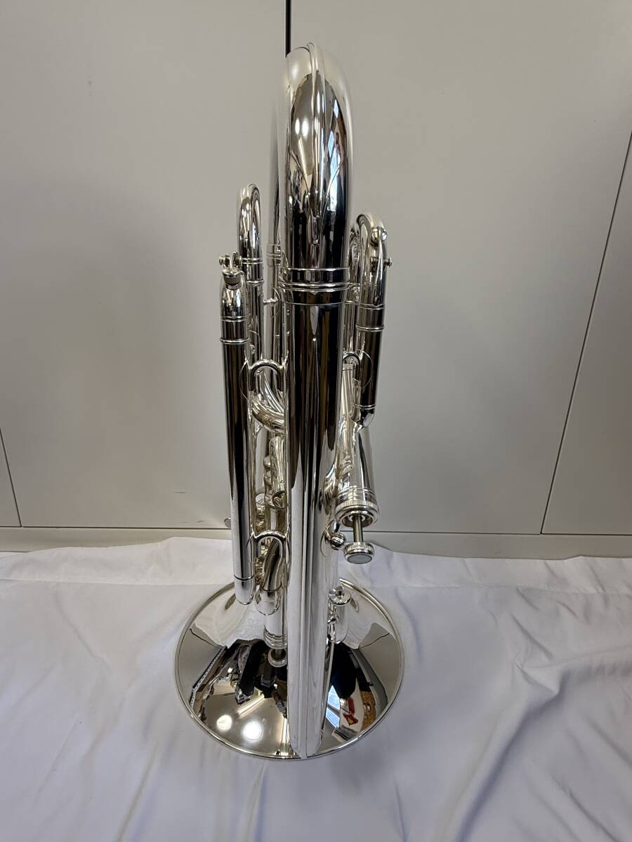 (26976)【美品】 BESSON/ベッソン　BE967　ユーフォニアム　ケース付き　管楽器　楽器　※動作未確認　中古/現状品_画像4