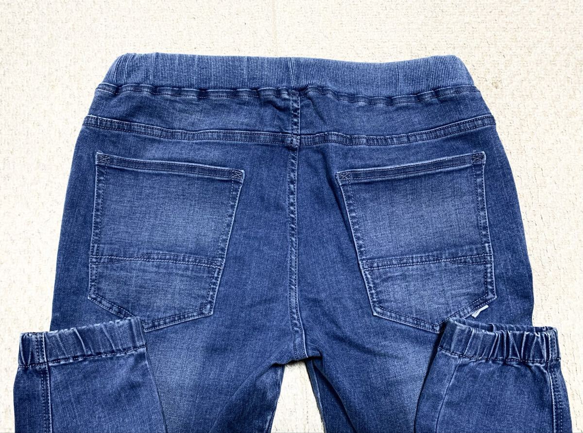 新品同様:BAYFLOW(ベイフロー).スーパーストレッチ デニム ジョガー パンツ 2(Used加工/膝 3D仕立て/W72-82股下72/OUTDOOR/grip swany type_画像5