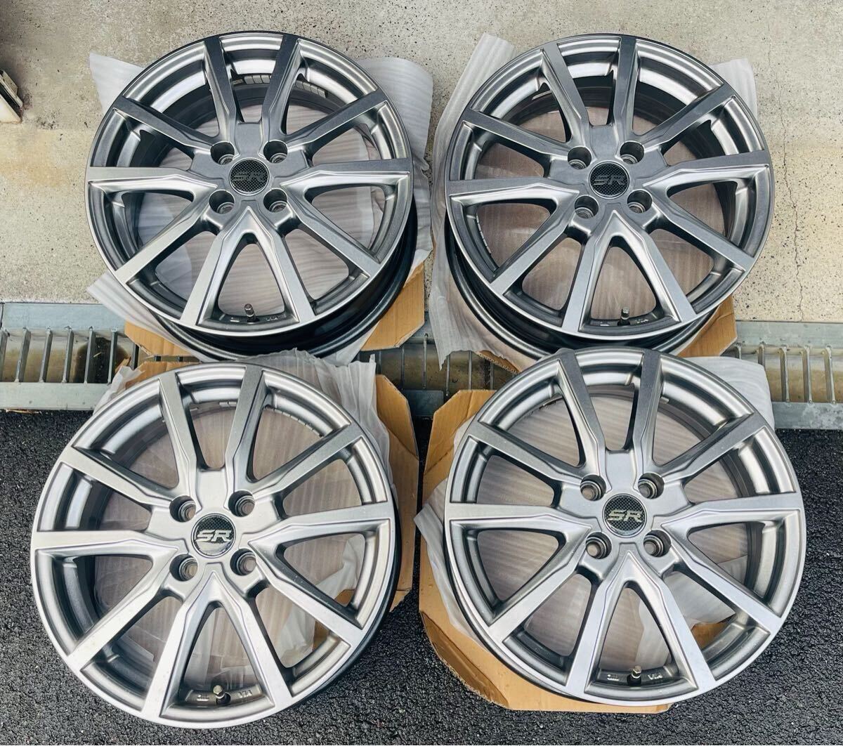  Toyota laiz Rocky 16×6J+40 PCD100 4H SR легкосплавные колесные диски 4 шт. комплект прекрасный товар HV машина не возможно 16 -дюймовые легкосплавные алюминиевые литые диски 