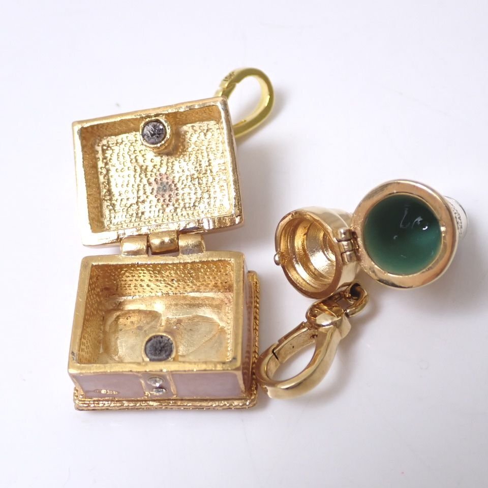 ★未使用 JUICY COUTURE/ジューシークチュール チャーム 10個セット/ウサギ/イヌ/アイスクリーム/トースター/バスタブ 他&1201700804_画像5