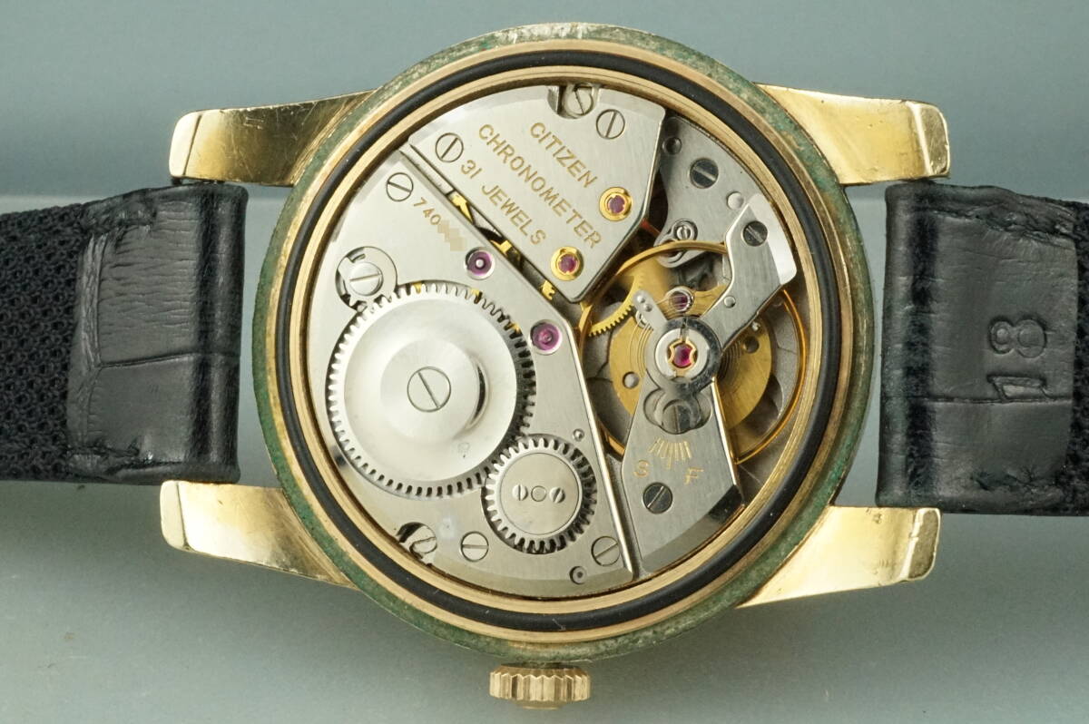  Citizen Chrono измерительный прибор sichi черный 31 камень механический завод 100 микро n14 золотой обивка кейс высший класс товар citizen chronometer античный 