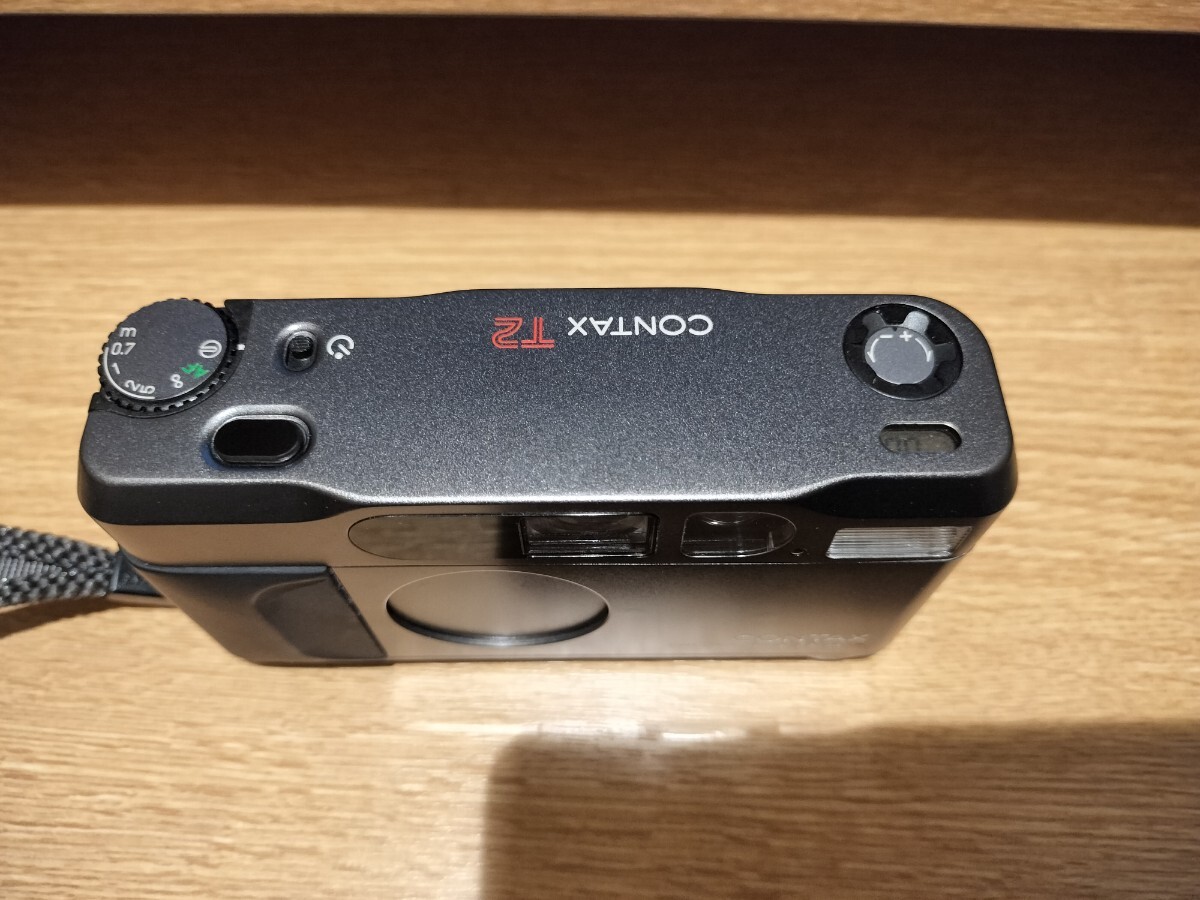 美品・稼働品 CONTAX コンタックス T2 チタンブラック コンパクトフィルムカメラ 純正ケース付属_画像9