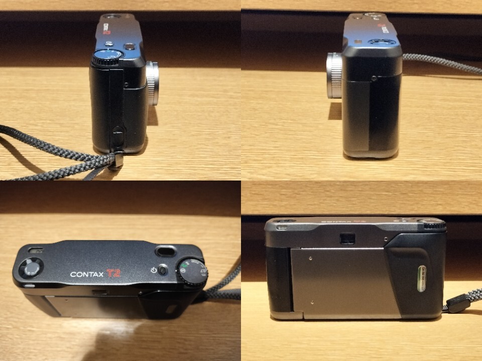 美品・稼働品 CONTAX コンタックス T2 チタンブラック コンパクトフィルムカメラ 純正ケース付属_画像5