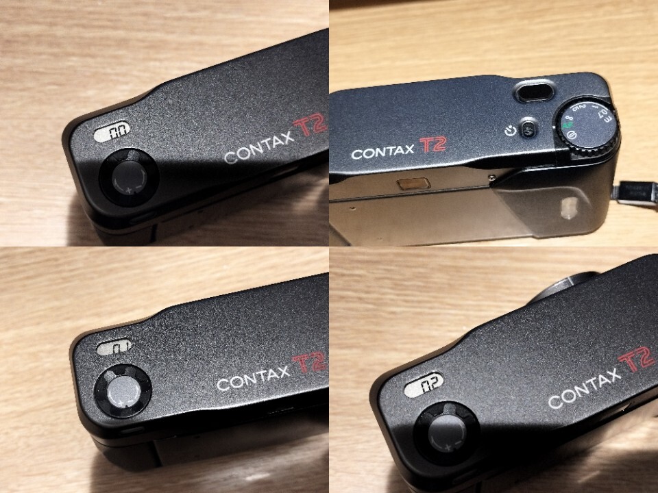 美品・稼働品 CONTAX コンタックス T2 チタンブラック コンパクトフィルムカメラ 純正ケース付属_画像7