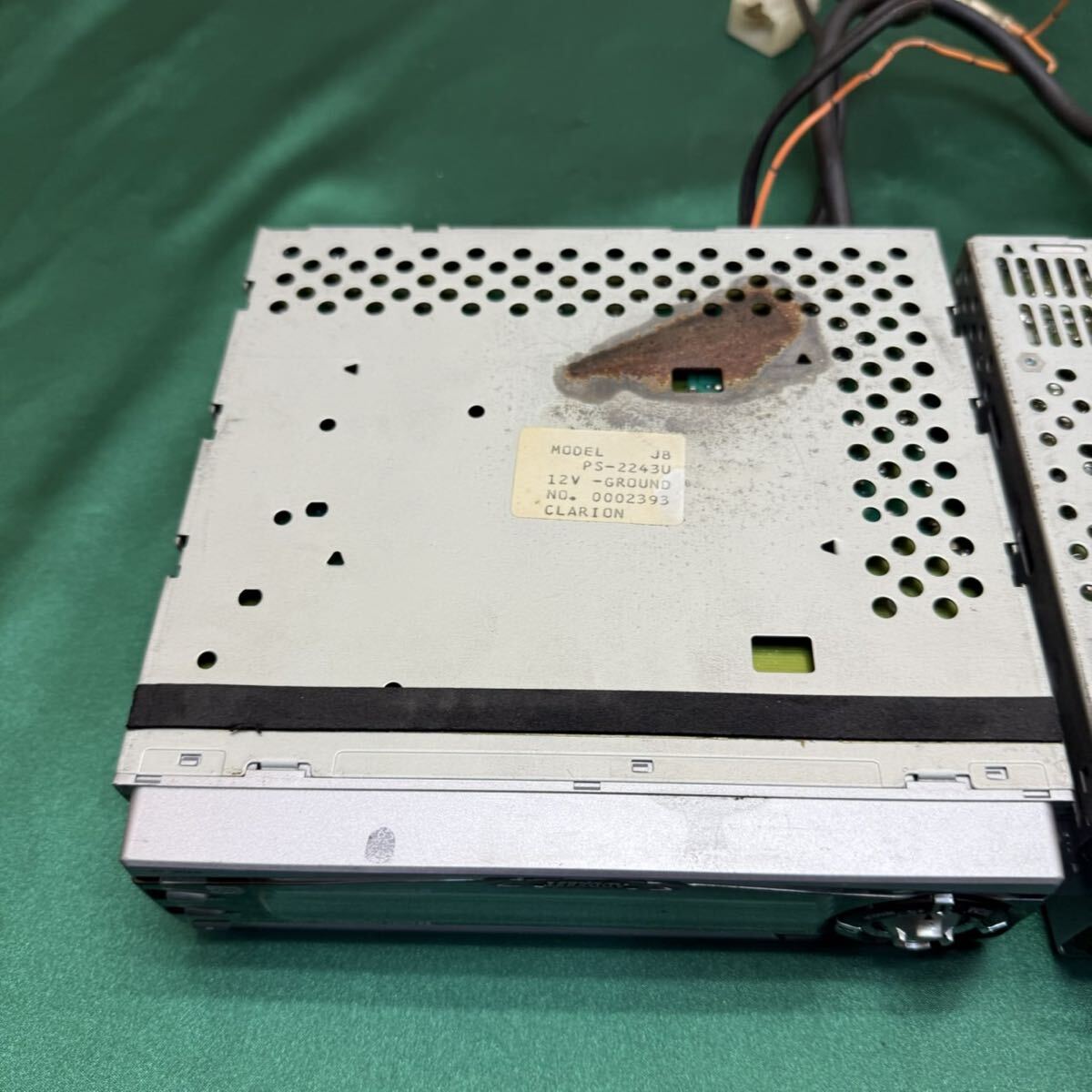 ADDZEST CDS7455 スペアナ CDデッキ ARX5450 テープデッキ カセットデッキ カーオーディオ アゼスト R72172_画像6