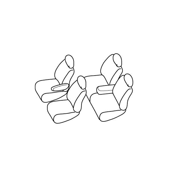 シートカバー ルクラ L455F L465F系 ベージュ PVC レザー シートカバー H22/4～マイナーチェンジまで 4人乗り フルセット 車一台分 座席_画像3