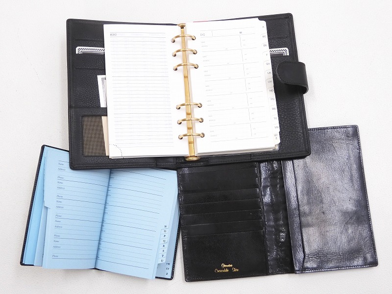 2511-0113●宝市/新品含/ジャンニヴェルサーチ/ニナリッチ/クロコダイル他/ネクタイ/アドレス帳/札入れ等/17点組/まとめて(梱包サイズ100)_画像5