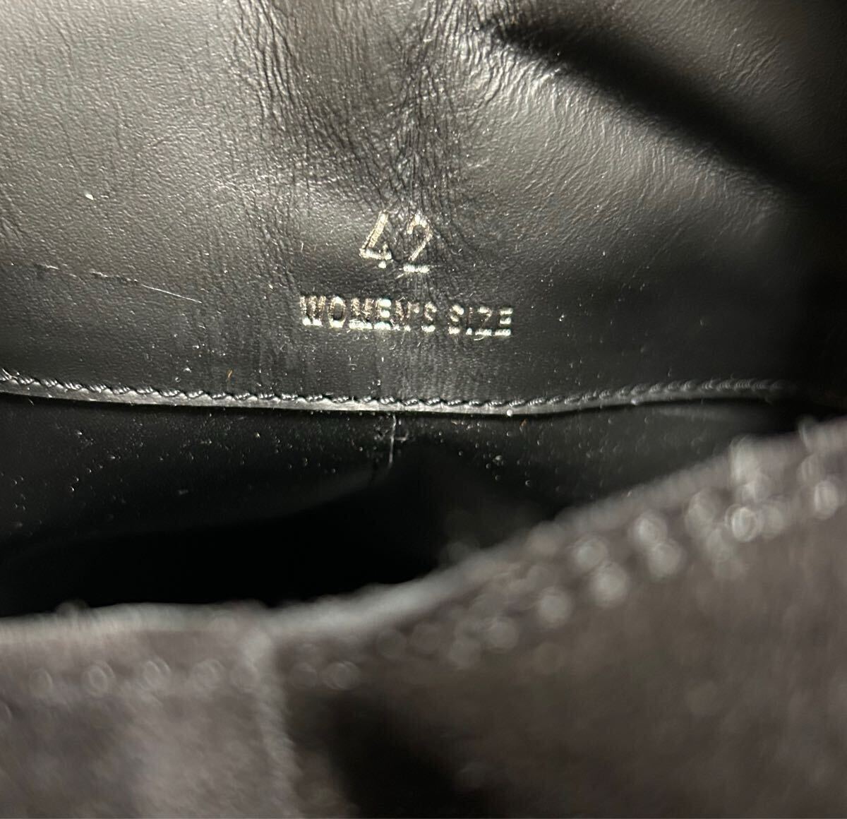 ★ TOD'S トッズ レザー ニーハイブーツ ロングブーツ サイハイブーツ ダークブラウン 42 イタリア製 正規品 レディース 本革_画像9