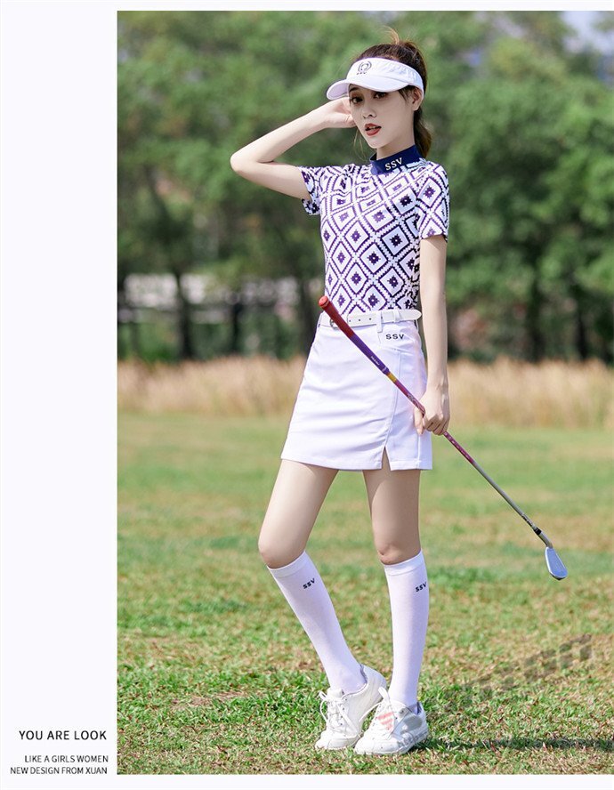  Golf одежда женский Golf tops юбка комплект 2 позиций комплект внутренний брюки есть юбка мини-юбка короткий 