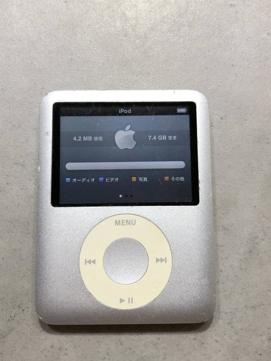 iPod nano 第3世代【S14606◎】Apple　アップル　デジタルオーディオプレーヤー　MA980J　A1236　8GB　251202_画像2