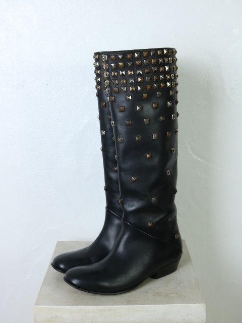 ERMANNO SCHERVINO ( L mano Scervino ) boots black black studs 36