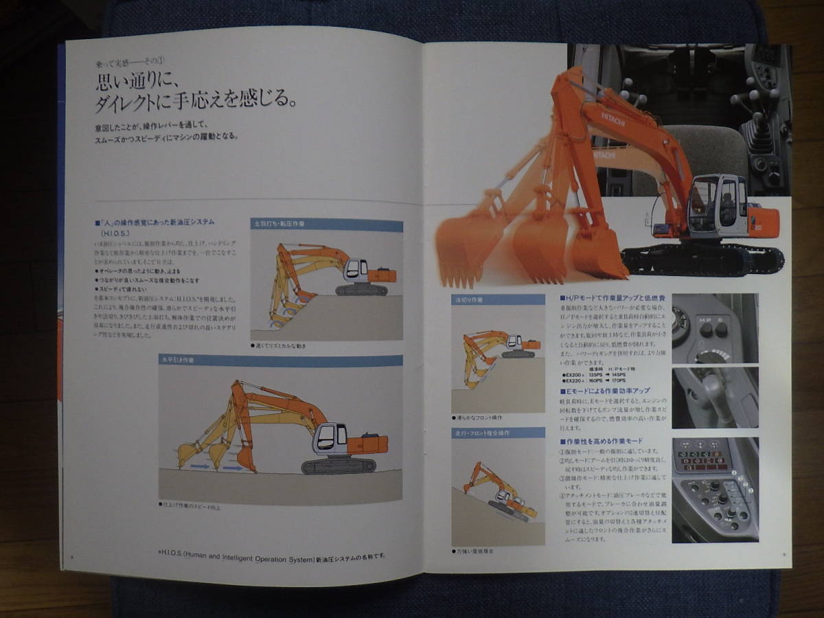  Hitachi building machine heavy equipment catalog EX200-5/EX220-5