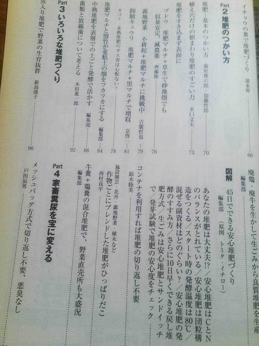 「別冊 現代農業 2006年3月号 堆肥とことん活用読本」　家庭栽培/自家栽培/コンポスト/腐葉土/家畜糞尿/農業