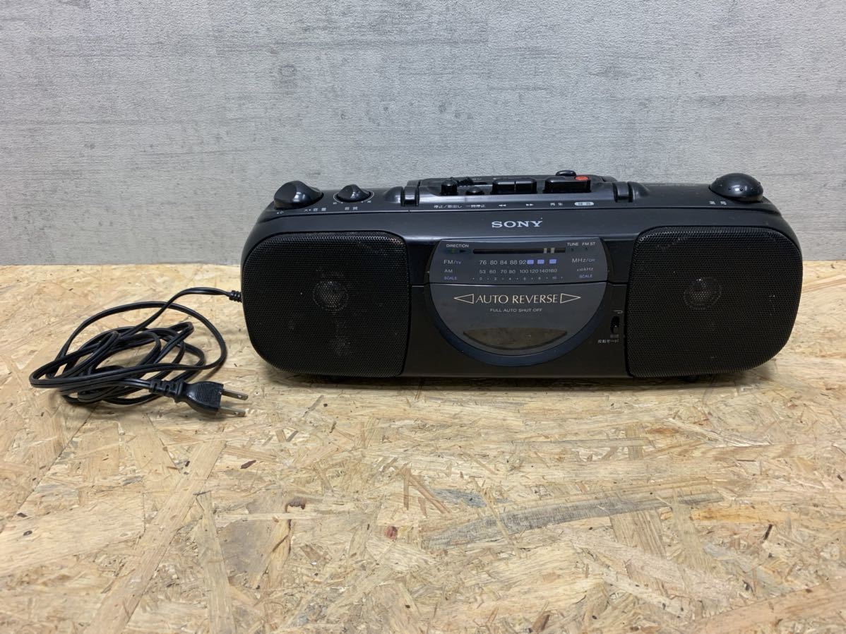 □レトロ SONY CFS-E12 ラジカセ ラジオ カセットレコーダー 黒 □レトロ SONY CFS-E12 ラジカセ ラジオ カセットレコーダー 黒