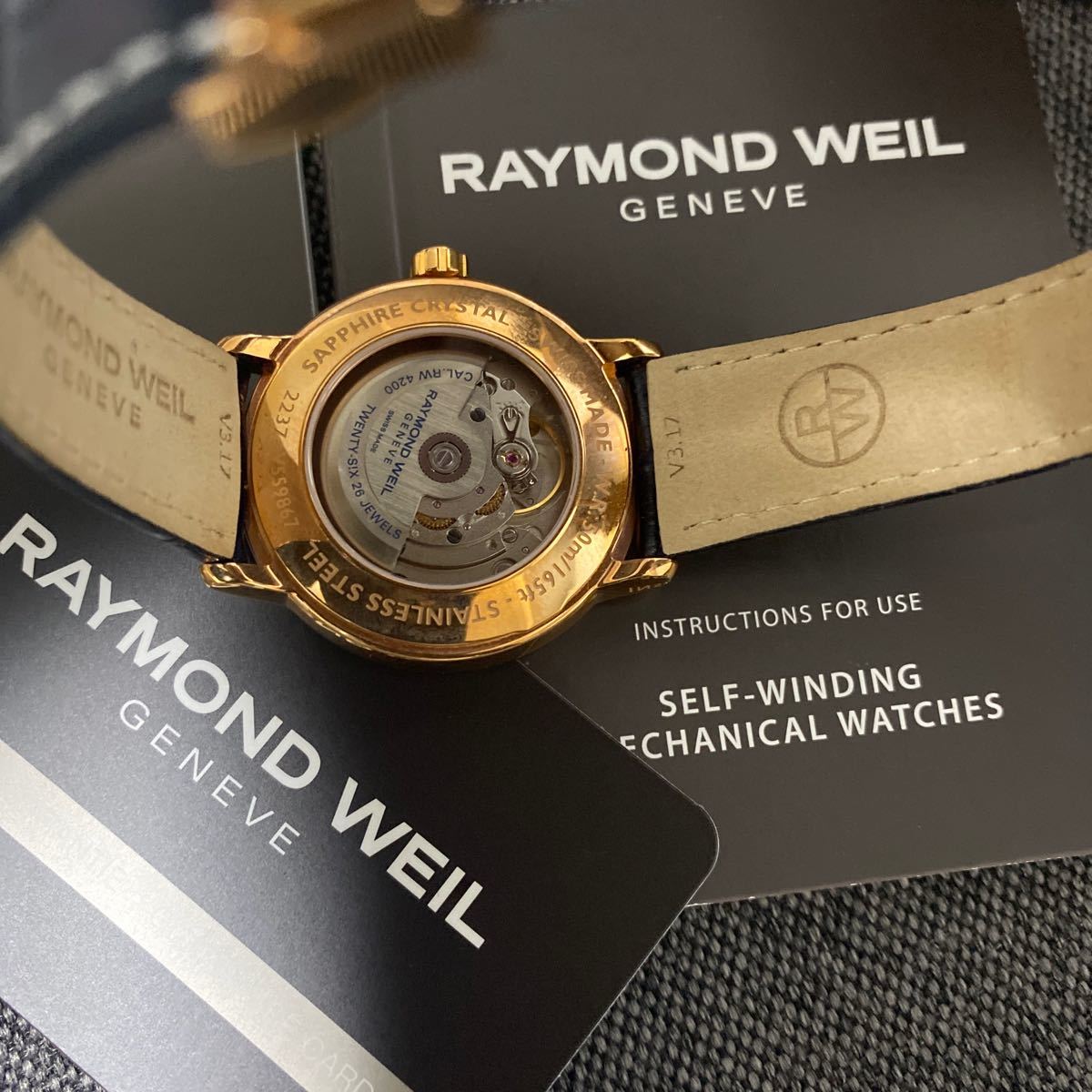 ※破格【美品】RAYMOND WEIL レイモンド・ウェイル 腕時計 2237-PC5-00508 メンズ ブルー