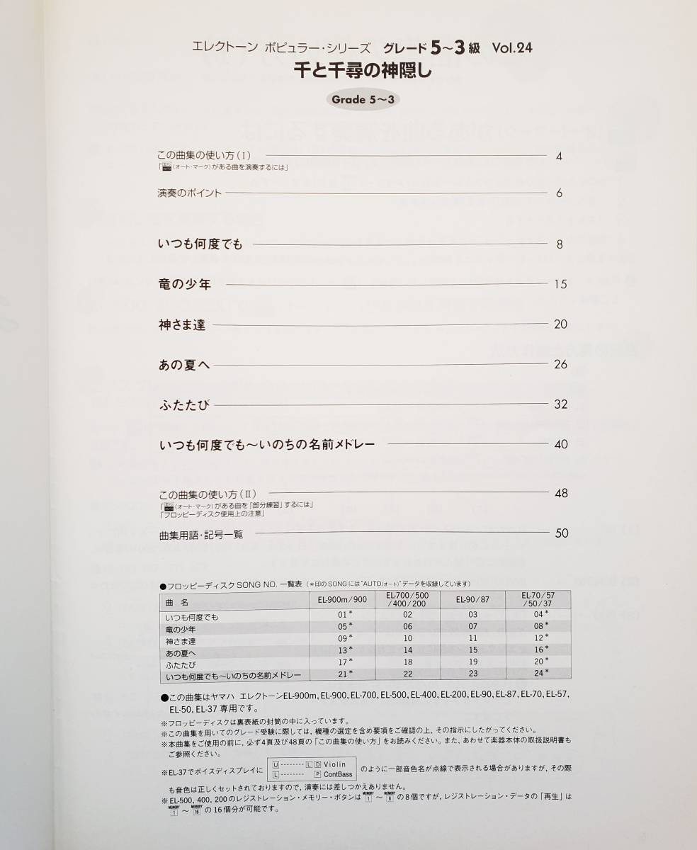 ヤフオク Fd付 エレクトーン 千と千尋の神隠し ポピュラ ヤフオク Fd付 エレクトーン 千と千尋の神隠し ポピュラ