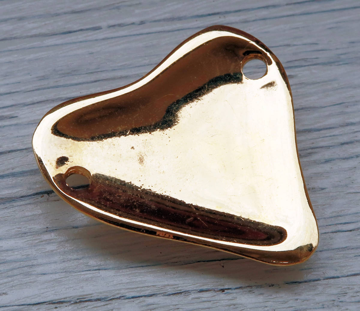 731-4 CHANEL( Vintage Chanel ) COCO Mark Heart type ремень очарование Gold 
