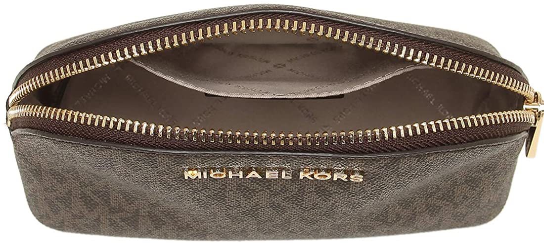 マイケルコース ショルダーバッグ MKシグネクチャー柄 ブラウン 茶 MICHAEL KORS