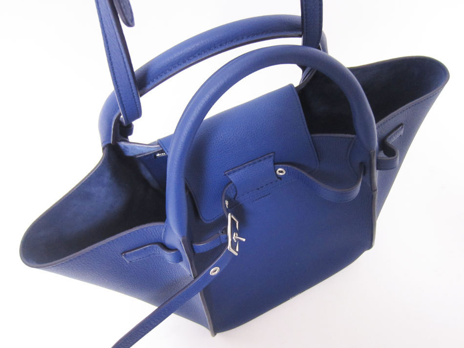 CELINE セリーヌ ビッグバッグ スモール ハンドバッグ ショルダーバッグ 2WAY レザー ダーク インディゴ 189313A4U.07DI 未使用品