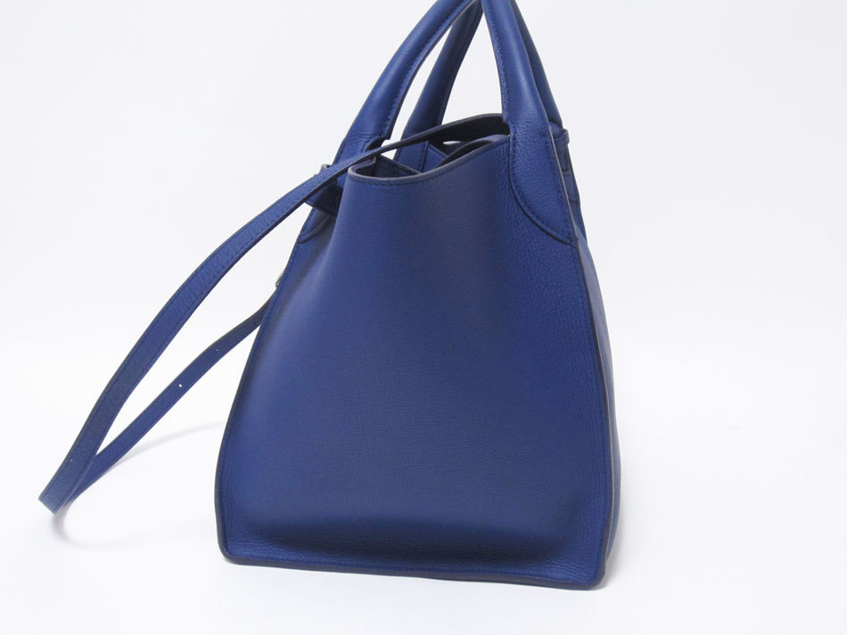 CELINE セリーヌ ビッグバッグ スモール ハンドバッグ ショルダーバッグ 2WAY レザー ダーク インディゴ 189313A4U.07DI 未使用品