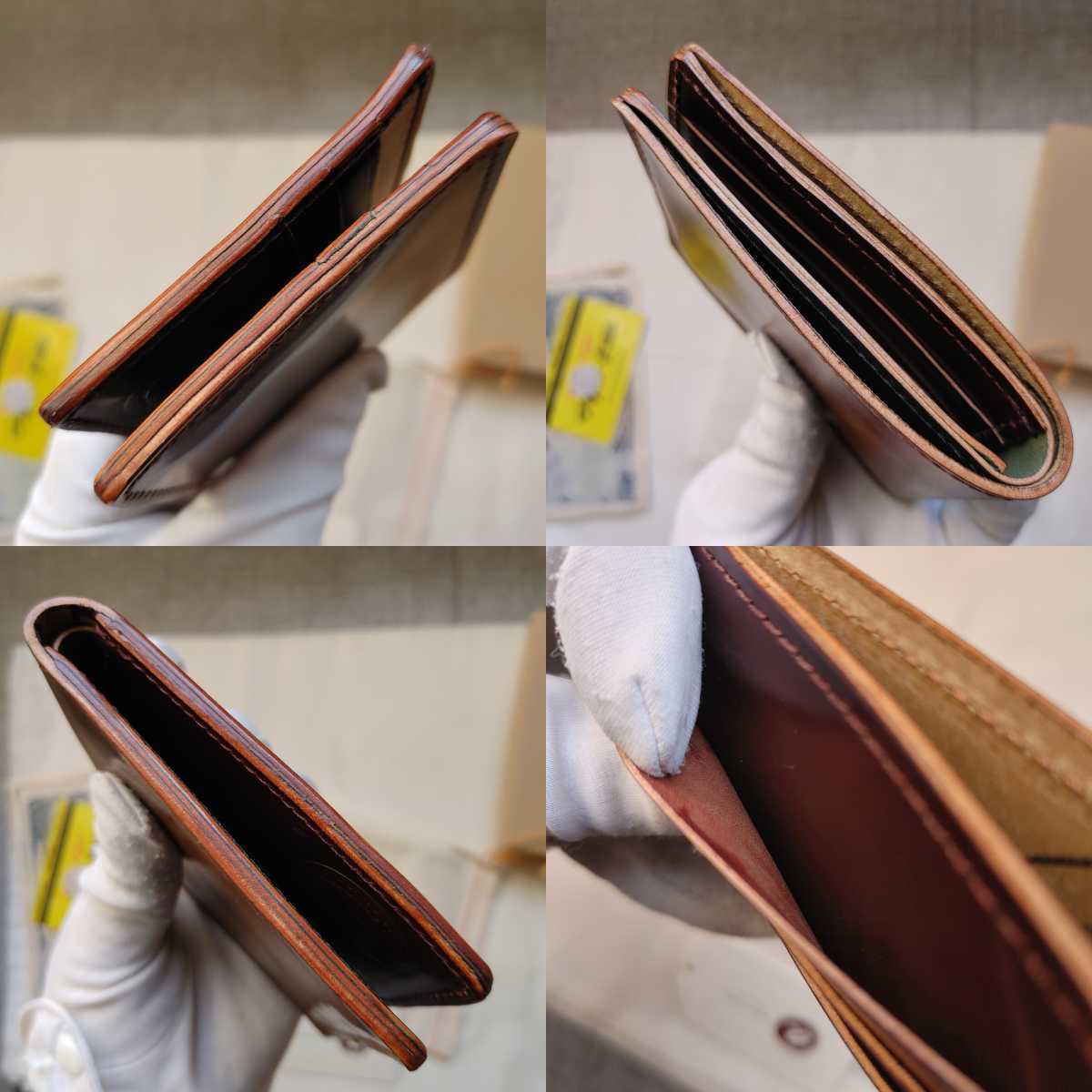 新品 交渉可 シェルコードバン 別注 札 アッシュランドレザー CORDOVAN