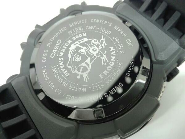 【美品】CASIO G-SHOCK 腕時計 マスターオブG FROGMAN フロッグマン GWF-1000-1JF 電波ソーラー タフソーラー 現行モデル_画像6
