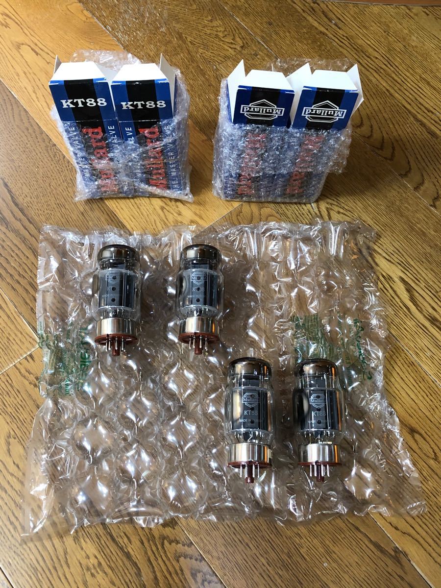 Mullard ムラード KT88 マッチドクワッド真空管(4本)ほぼ新品 Mullard ムラード KT88 マッチドクワッド真空管(4本)ほぼ新品