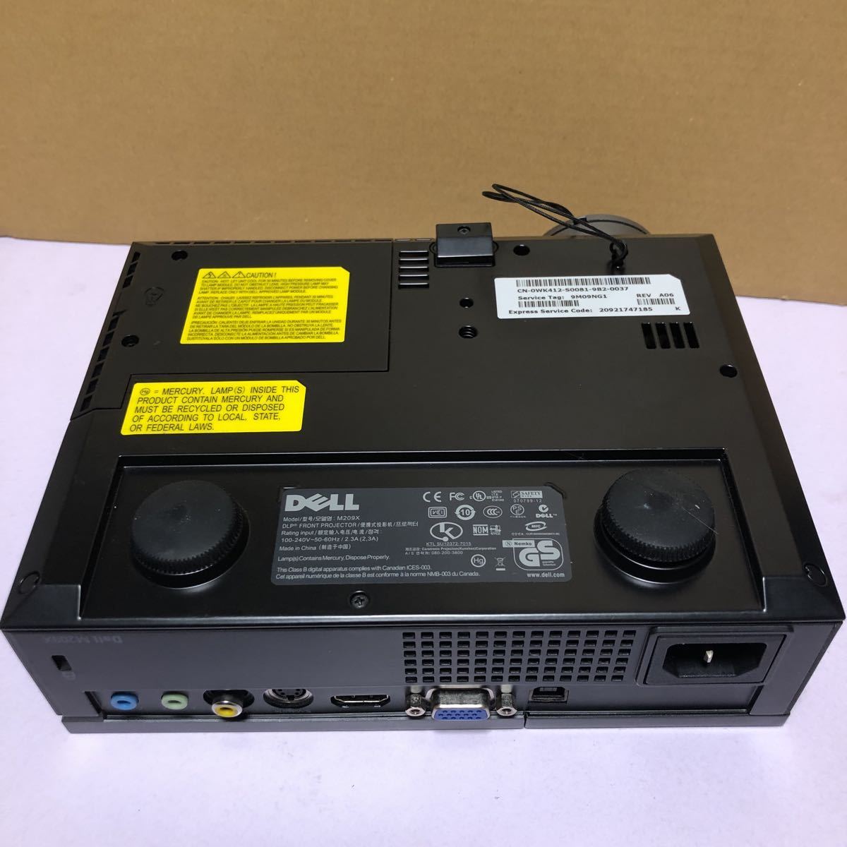 Yahoo!オークション - 中古美品Dell M209X DLP プロジェクター Yahoo!オークション - 中古美品Dell M209X DLP プロジェクター
