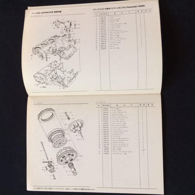 HP 2スポーツパーツリスト他セット カワサキZ750RSZ2パーツリスト②