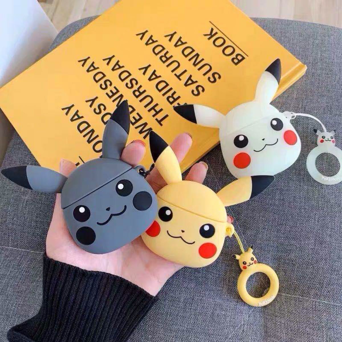Paypayフリマ Airpods シリコンケース ピカチュウ 三色選べ Paypayフリマ Airpods シリコンケース ピカチュウ 三色選べ