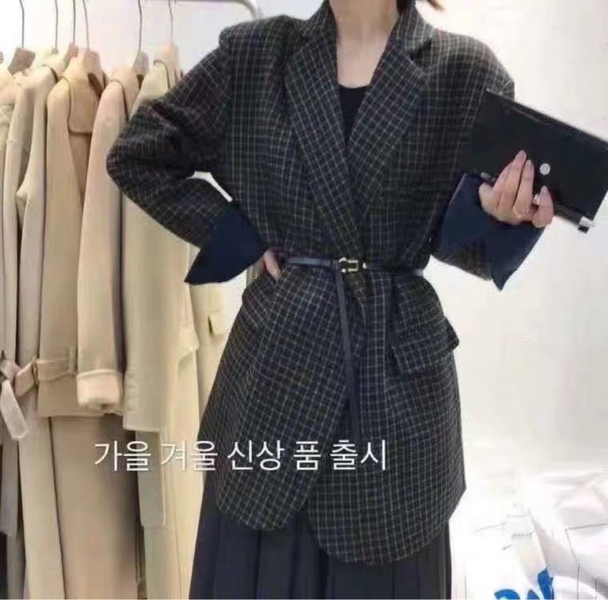 韓国ファッションレディーストレンチコート
