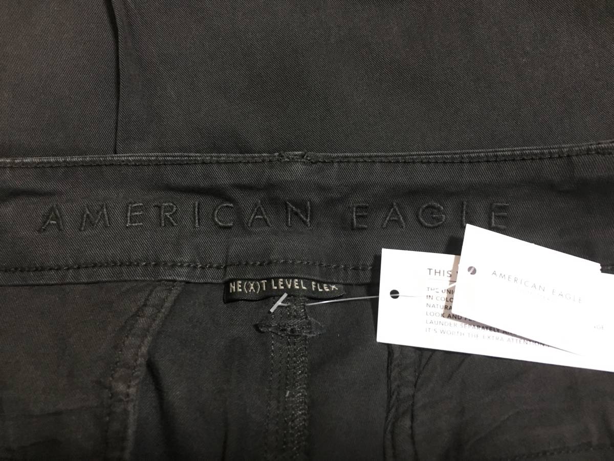 セール! 残りわずか! 正規品 本物 新品 アメリカンイーグル フレックス スリムチノ AMERICAN EAGLE シルエット綺麗 脚長効果絶大! W31×L30_画像4