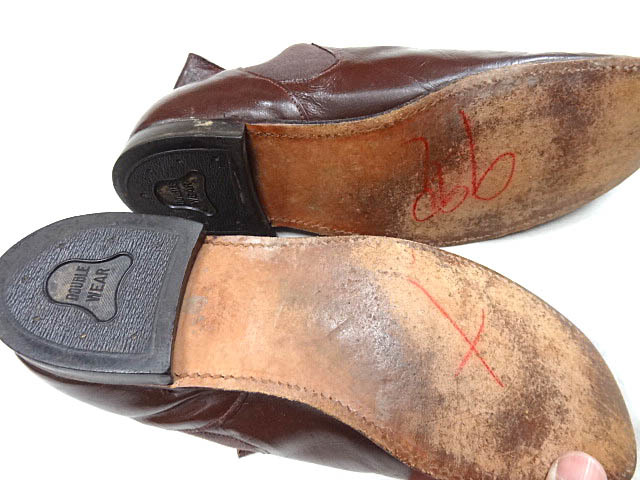  Vintage Royal k rest кожа low cut со вставкой из резинки туфли без застежки платье обувь обувь чай Brown бизнес Work деформация дизайн 