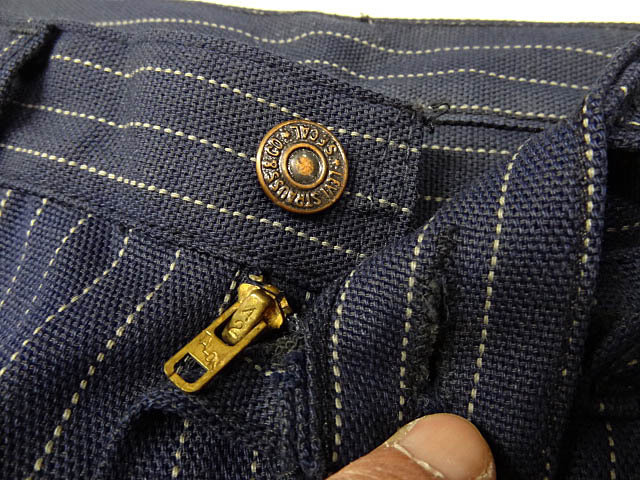 ビンテージ LEVIS リーバイス 70S 希少 レア ビッグE スタプレ ストライプ 総柄 青 紺 ネイビーフレア ベルボトム パンツ ワバッシュ 珍品