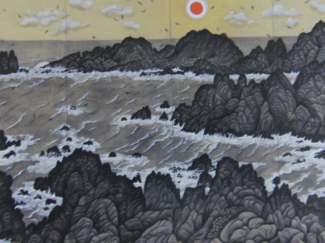 小泉淳作、【早春の積丹半島】、希少な大判額装用画集より、美品 小泉淳作、【早春の積丹半島】、希少な大判額装用画集より、美品