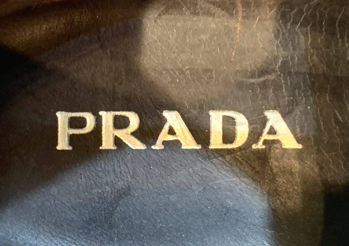 【未使用】PRADA プラダ◆25cm UK6◆Uチップ ダービーシューズ 革靴 ドレス カジュアルシューズ 靴◆メンズ Italy製◆焦茶 ダークブラウン_画像10