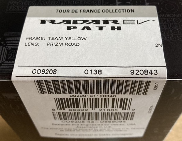 新品☆正規品☆OAKLEY Radar EV Path Tour de France Edition OO9208-43 保証書付 限定 オークリー レイダーロック 管理No.02