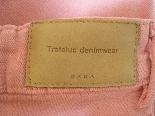 ZARA ザラ ボトムス パンツ ダメージ加工 フリンジ ピンク サイズ EUR34 USA02 MEX24_画像7