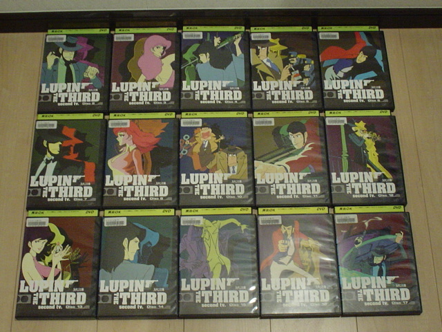 DVD ルパン三世 LUPIN THE THIRD second tv.(2巻～24巻 TV第2シリーズ 赤ジャケ）