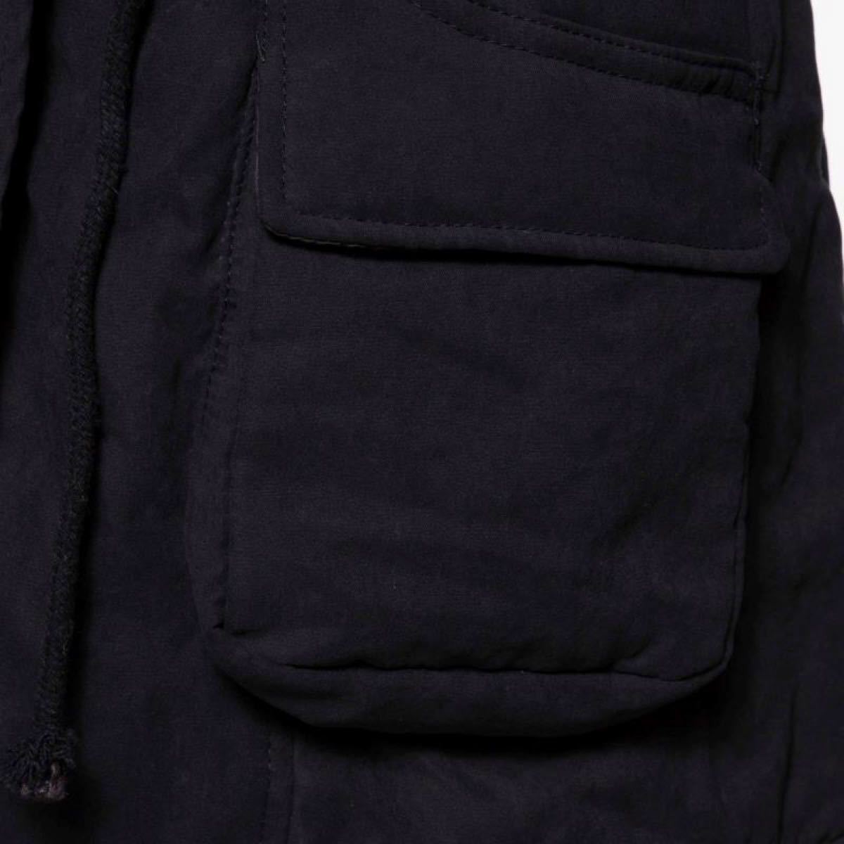 フード付きコットンレディースアウターコートゆったり カーキ色　Lサイズ　軽量　防寒　冬　中綿ジャケット　中綿コート
