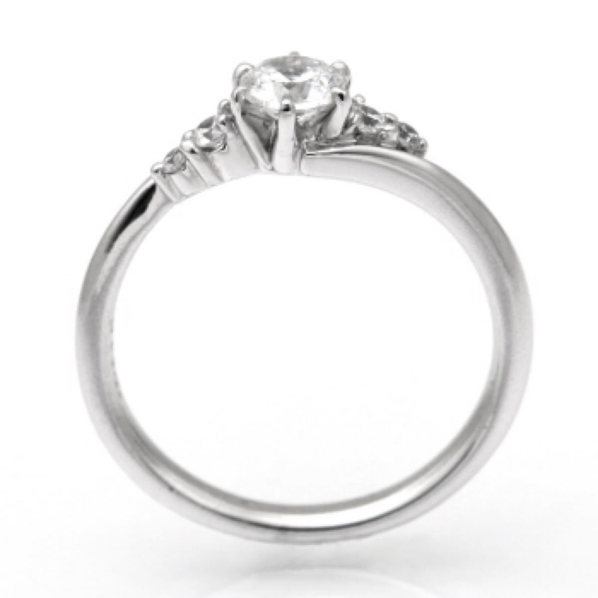 婚約指輪 ダイヤモンド プラチナ 0.2ctup Dカラー VSクラス 3EXカット H&C