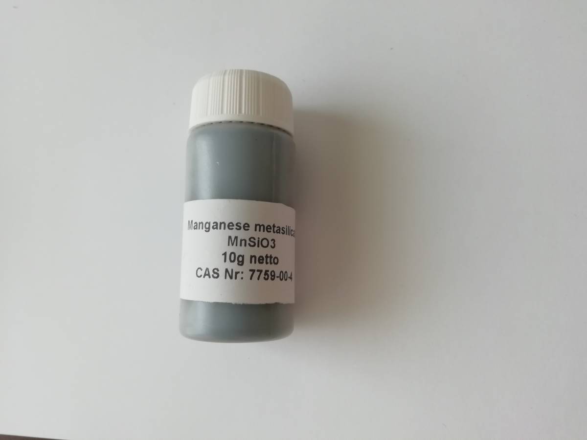 メタケイ酸マンガン 10g MnSiO3 無機化合物標本 試薬 Manganese metasilicate_画像1