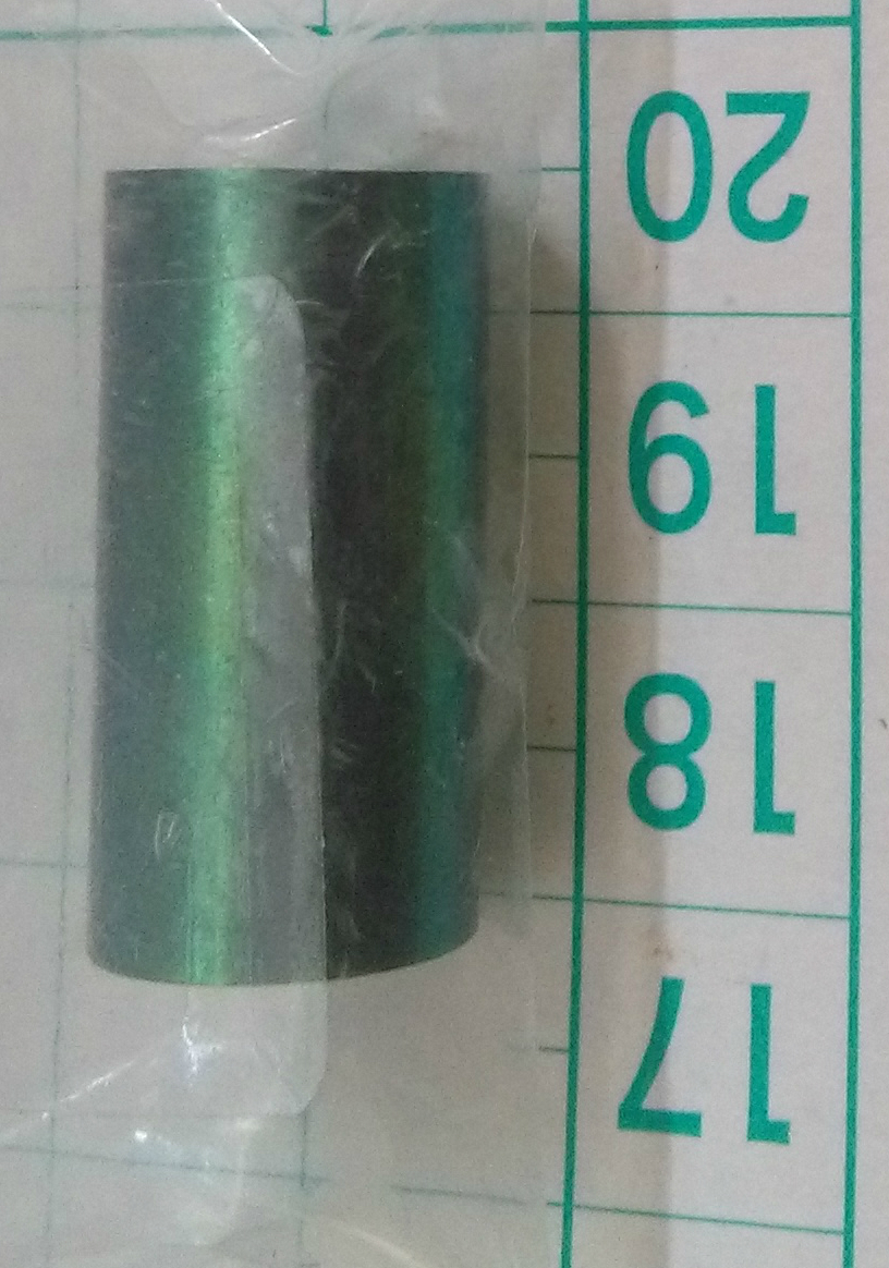 ニオブ 25g 99.95% 陽極酸化 緑色 ロッド/インゴット レアメタル 金属 元素標本 販売Nbニオビウム niobium