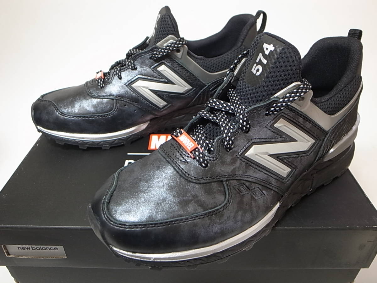 【送料無料 即決】NEW BALANCE x MARVEL MS574BKP SPORT 26cm US8 新品 マーベル映画ブラックパンサー BLACK PANTHER限定 別注コラボモデル