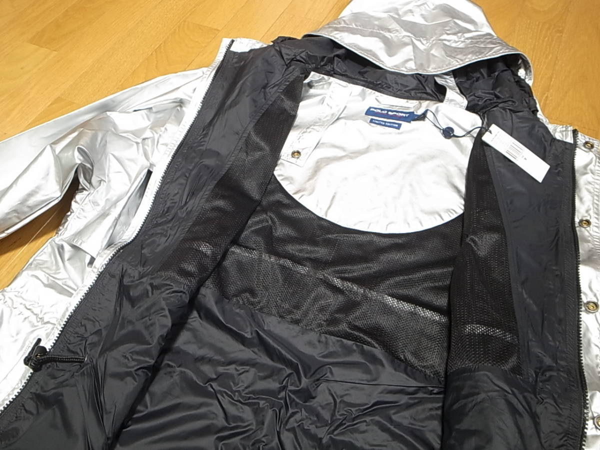 【送料無料 即決】POLO SPORT OG SILVER JACKET 復刻ポロ スポーツ コレクション メタリックシルバー S 新品LIMITED EDITIONラルフローレン_画像7