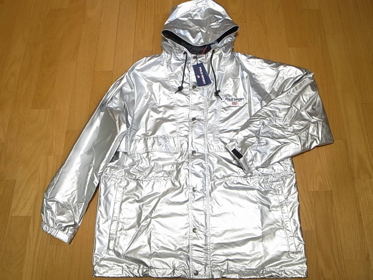 【送料無料 即決】POLO SPORT OG SILVER JACKET 復刻ポロ スポーツ コレクション メタリックシルバー S 新品LIMITED EDITIONラルフローレン_画像1